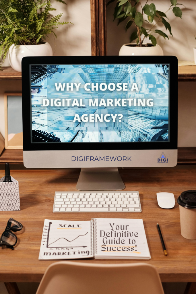 Digital Marketing Agency in North Atlanta - picture of computer screen and project planner journal